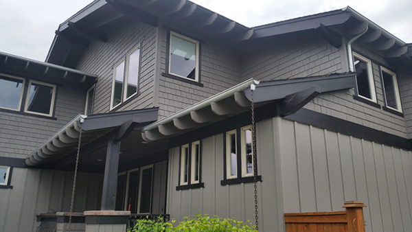 Exterior gray house painting in Bend OR